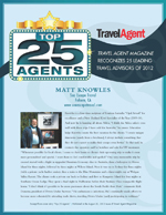 Top 25 Travel Agents - By Travel Magazine, Sacramento travel agent